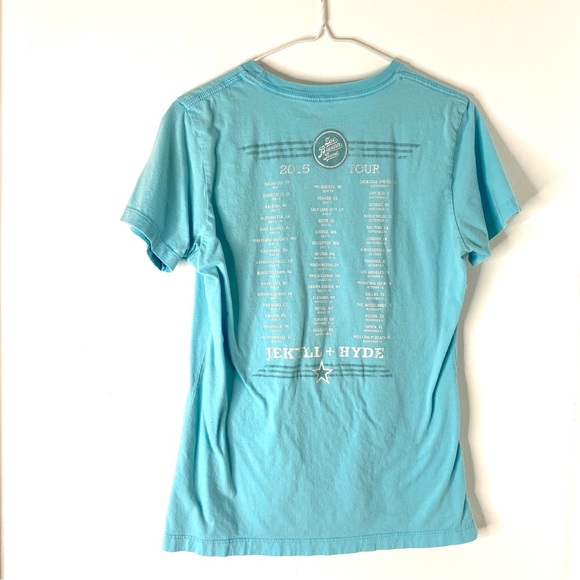 Zac Brown Band Blue Graphic 2015 Tour T-Shirt - Picture 3 of 5